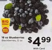Blueberries Blackberries