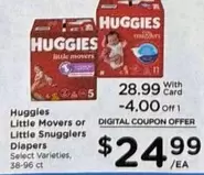 Huggies - Little Movers or Little Snugglers Diapers