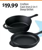 Cast-Iron 2-in-1 Deep Skillet