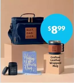 Crofton Leather Wrapped Mug