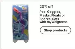 Pool Goggles, Masks, Floats or Snorkel Sets