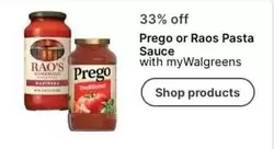 Prego - or Raos Pasta Sauce