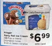 Party Pail Ice Cream, Drumstick Cones