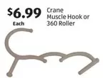 Crane Muscle Hook or 360 Roller