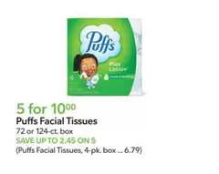 Puffs -  Facial Tissues