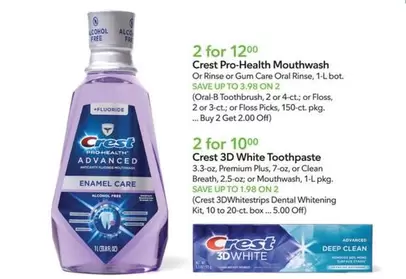 Crest - Pro-Health Mouthwash or Rinse or Gum Care Oral Rinse