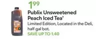 Unsweetened Peach Iced Tea