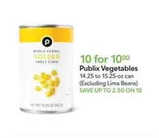Publix Vegetables
