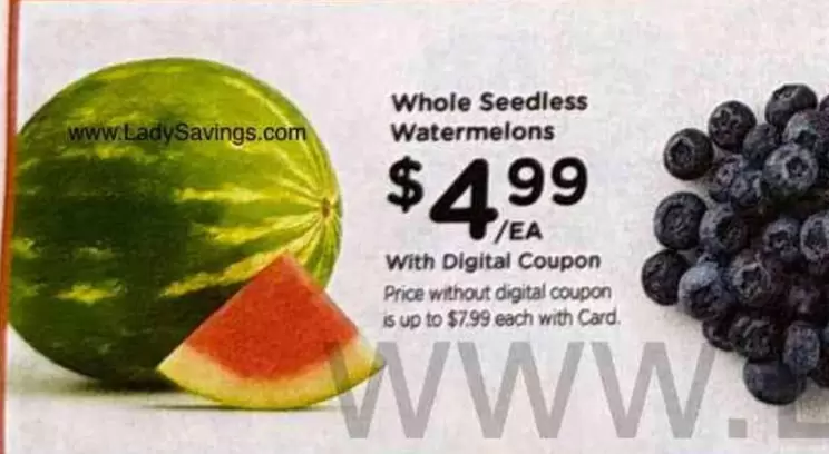 Whole Seedless Watermelons