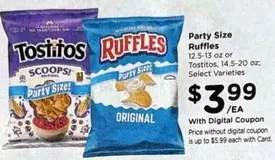 Tostitos - Party Size Ruffles or