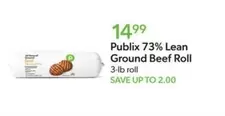 73% Lean Ground Beef Roll