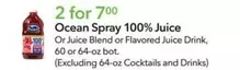 Ocean Spray - 100% Juice or Juice Blend or Flavored Juice Drink