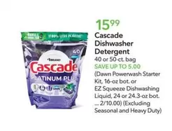 cascade - Cascade Dishwasher Detergent