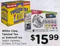 Smirnoff - White Claw, Twisted Tea or Ice