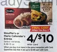 Stouffer's - Entrée