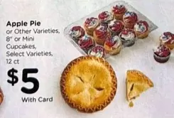 Apple -  Pie or 8" or Mini Cupcakes