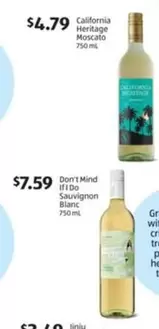 California Heritage Moscato