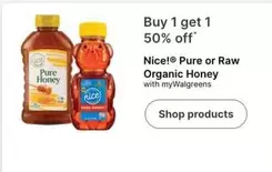 Pure or Raw Organic Honey