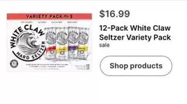 Seltzer - 12-Pack White Claw  Variety Pack
