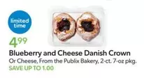 Blueberry and Cheese Danish Crown