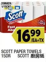 Scott - PAPER TOWELS 1/15CNT