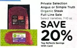 Angus or Organic Steak