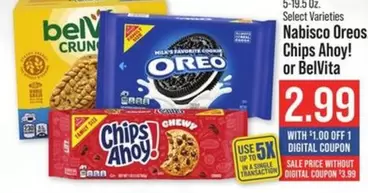 Nabisco -  Oreos Chips Ahoy! or BelVita