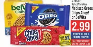 Nabisco - Oreos Chips Ahoy! or BelVita