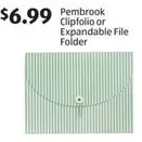 Pembrook Clipfolio or Expandable File Folder