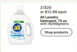 all - Laundry Detergent, 73 oz.