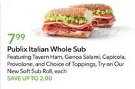 Provolone - Italian Whole Sub
