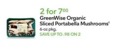 Sliced Portabella Mushrooms