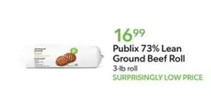 73% Lean Ground Beef Roll