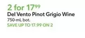 Del Vento Pinot Grigio Wine