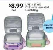 Children's Insulated Lunch Bag