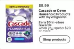 cascade - Cascade or Dawn Household Products
