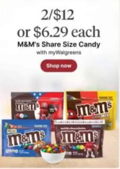 M&M's - Share Size Candy