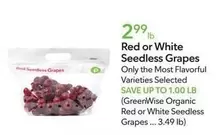 Red or White Seedless Grapes