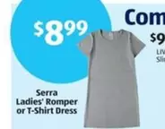 Ladies' Romper or T-Shirt Dress