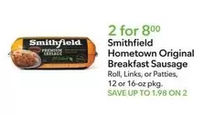 Smithfield - Hometown Original Breakfast Sausage Roll, Links, or Patties