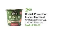 Power Cup Instant Oatmeal Or Flapjack Power Cup