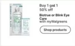 Biotrue or Blink Eye Care
