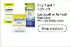 Lastacaft or Refresh Eye Care