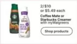 Starbucks - Coffee Mate or Creamer