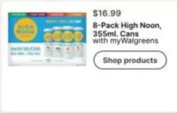 8-Pack High Noon, 355ml. Cans