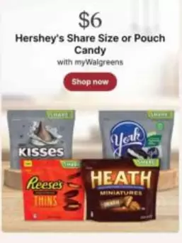 Hershey's - Share Size or Pouch Candy