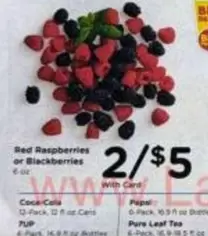 Coca-Cola - Red Raspberries or Blackberries