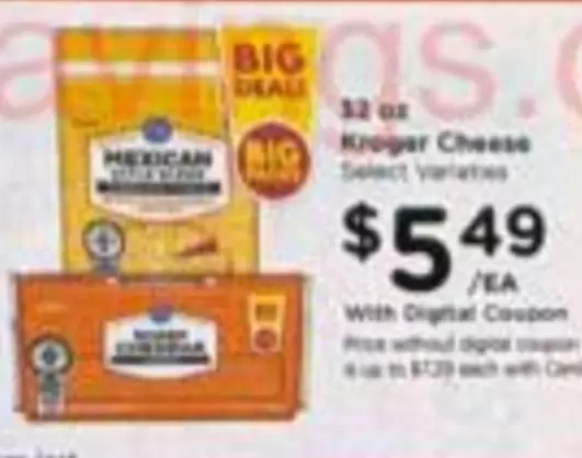 Kroger Cheese