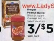 Peanut Butter or Instant Oatmeal