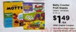 Betty Crocker - Fruit Snacks